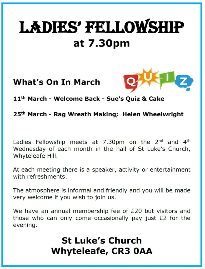 Ladies Fellowship March